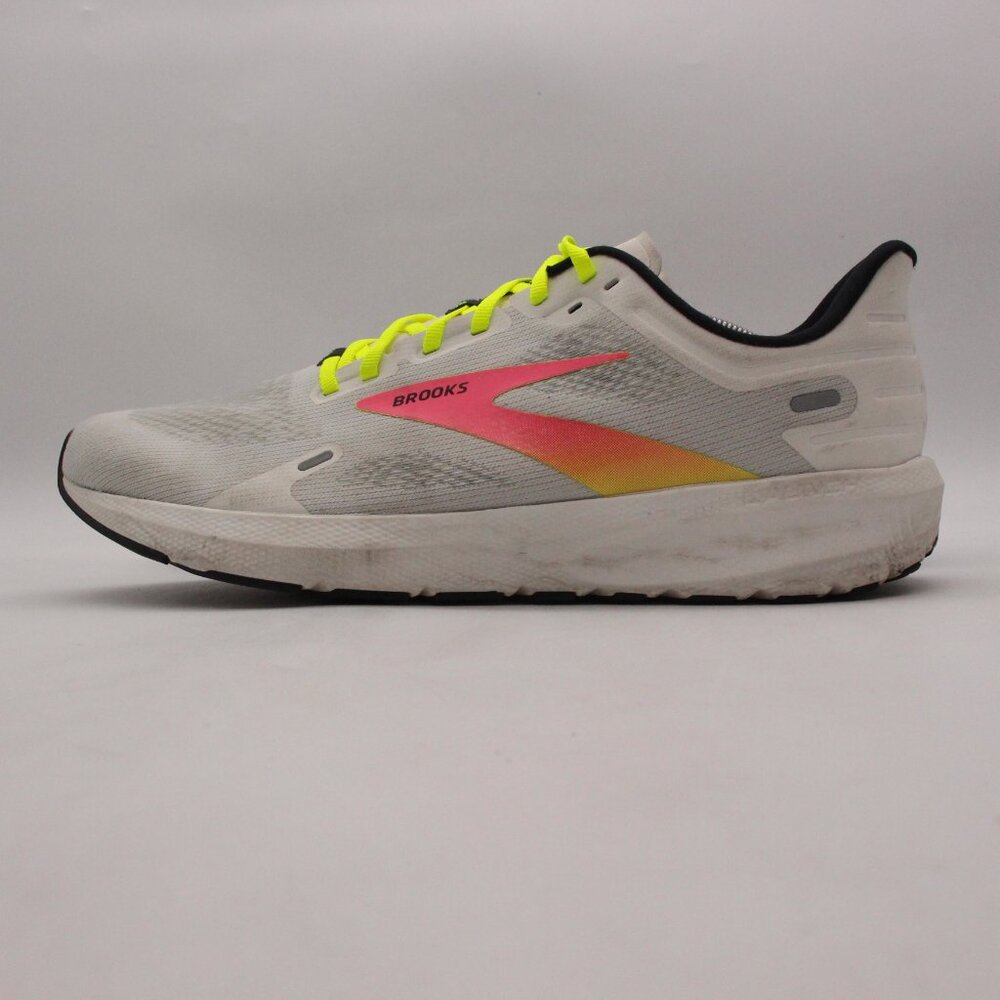 Brooks Launch 9 Men's Size 13 Running Walking Shoes White Pink Athletic Sneakers - Picture 4 of 8